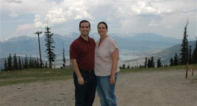 Chris and Katherine at the summit, Keystone, Colorado