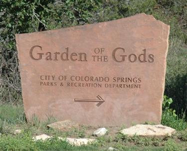 Garden of the Gods sign